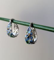 ✨ Boucles d’oreilles en argent 925 avec émail