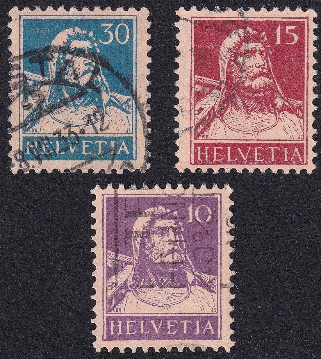 Alle Briefmarken: 1914-1933 Tellbrustbild – Gebraucht aus Rotkreuz von sheyenne72 6