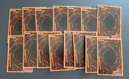 15 verschiedene Yu-Gi-Oh!-Karten (5 Holo, 10 Commons/Rares)