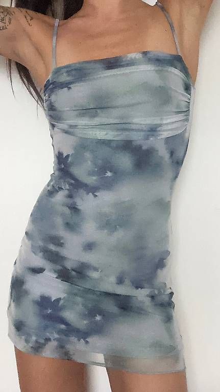 Vestiti: Blau-graues Bodycon Kleid Size 6 – Usato da Basel venduto da AnninaD97 3