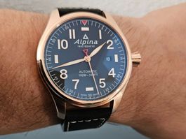 Alpina Startimer Pilot Automatic 44mm Rose Gold - Neuwertig!