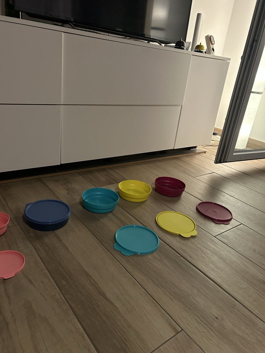 Tupperware Contenitori & Simili: Tupperware Schüssel Set bunt mit Deckeln gebraucht – Nuovo (secondo la descrizione) da Willisau venduto da Geissbock11 2