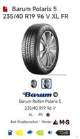 4 Pneus Hiver Barum Polaris 5(Continental)235/40 R19 96V XL