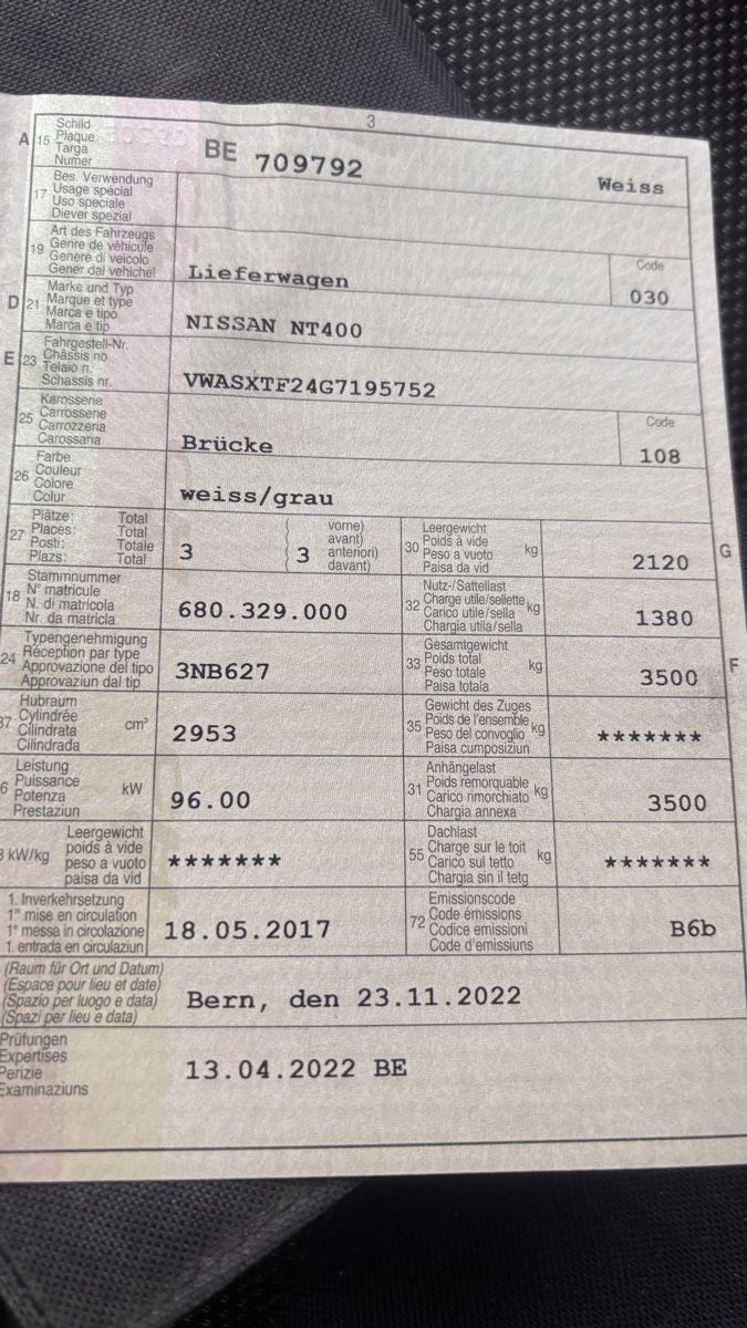 Nissan Automobili: Nissan NT400 – Usato da Hinterfultigen venduto da Schneider1980 6