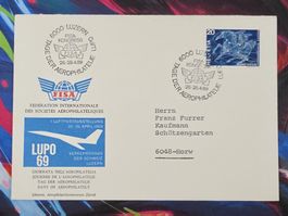 CL28 Enveloppe + Timbre Suisse 1969