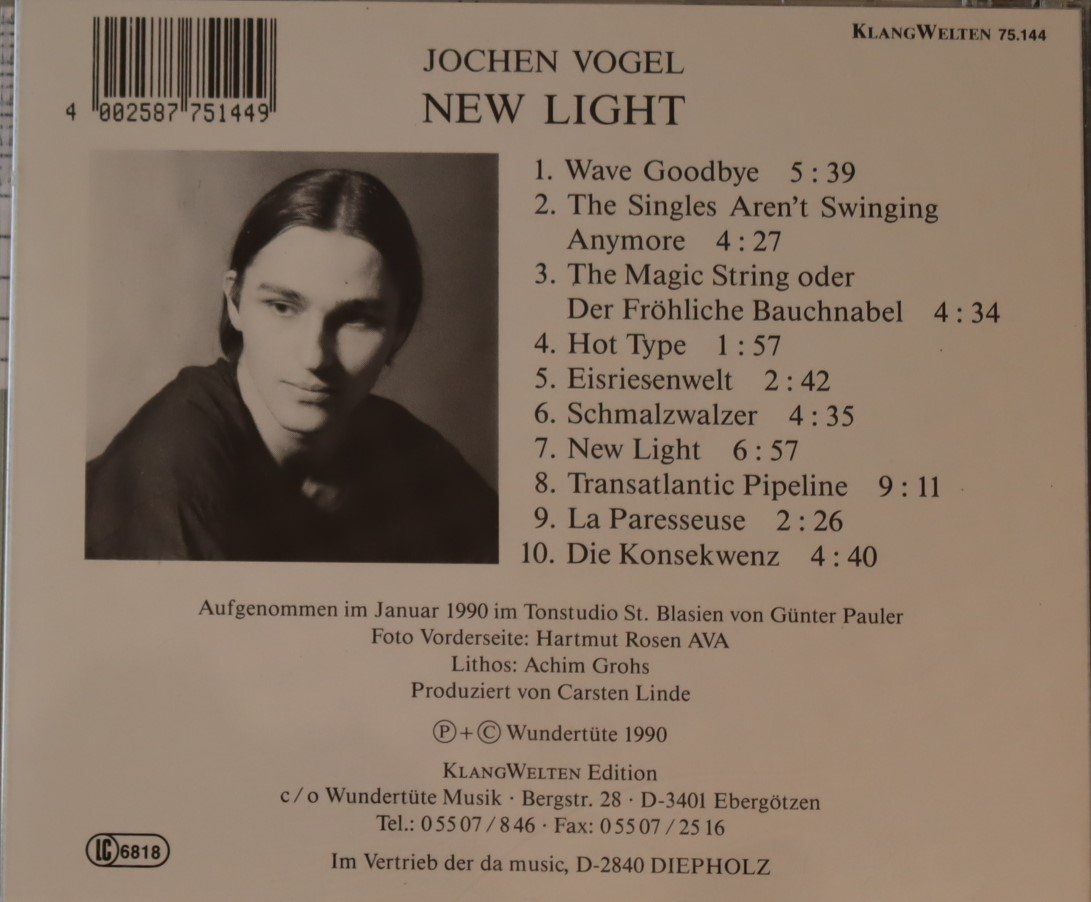 CDs: Jochen Vogel – New Light – Gebraucht aus Luzern von CONTENTI 2
