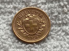 1 centime/rappen 1919