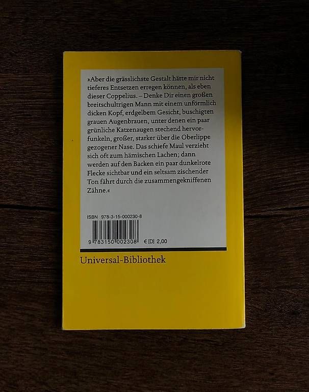 Livres: Der Sandmann von E.T.A Hoffmann – D'occasion à Amriswil par kne_5ljm