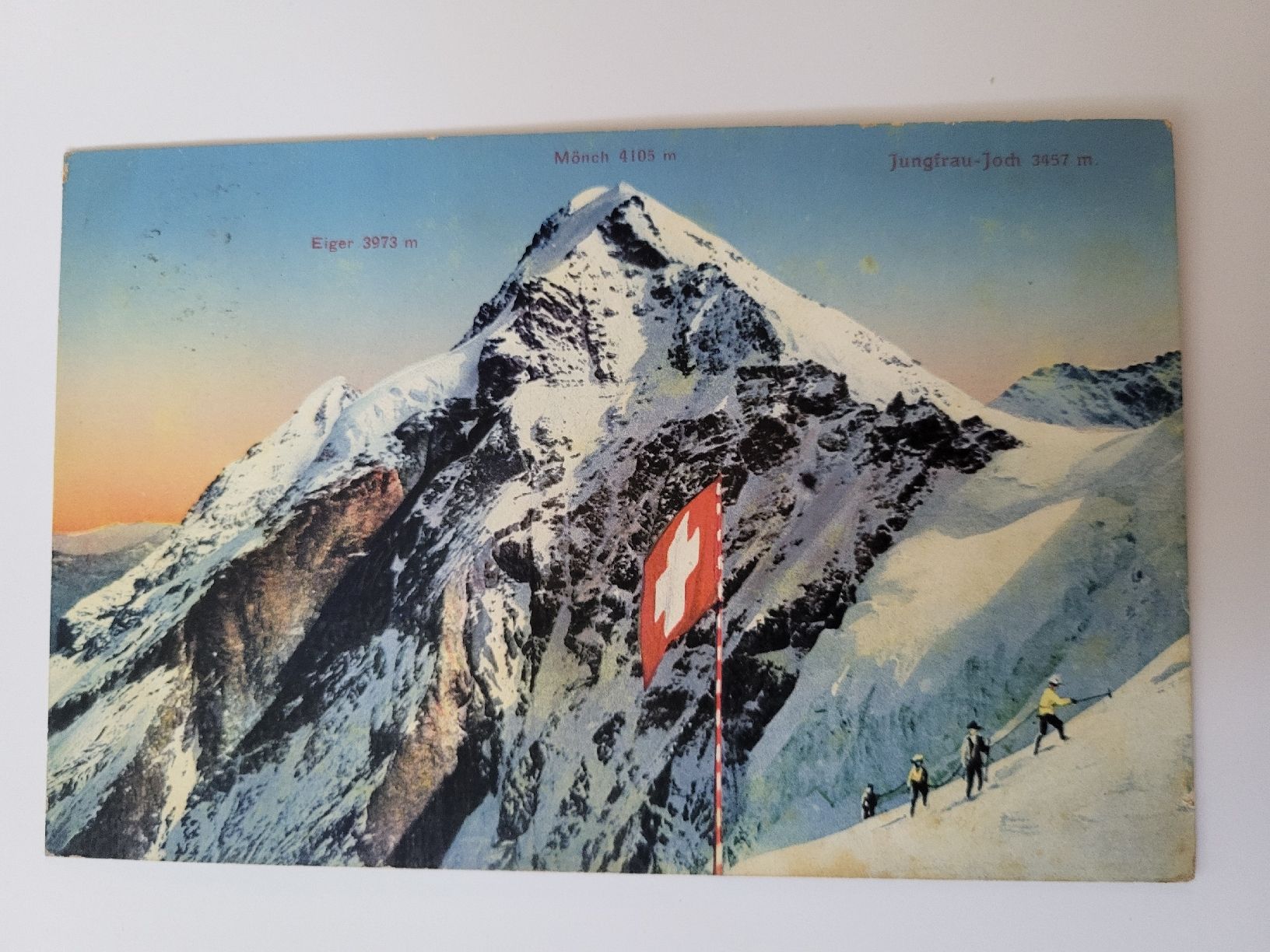 Ansichtskarten: Alte Ansichtskarte Bergpanorama Eiger Jungfrau RN – Gebraucht aus nunningen von mic_88k2