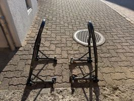Motorrad Montageständer Set schwarz gebrauchter Zustand