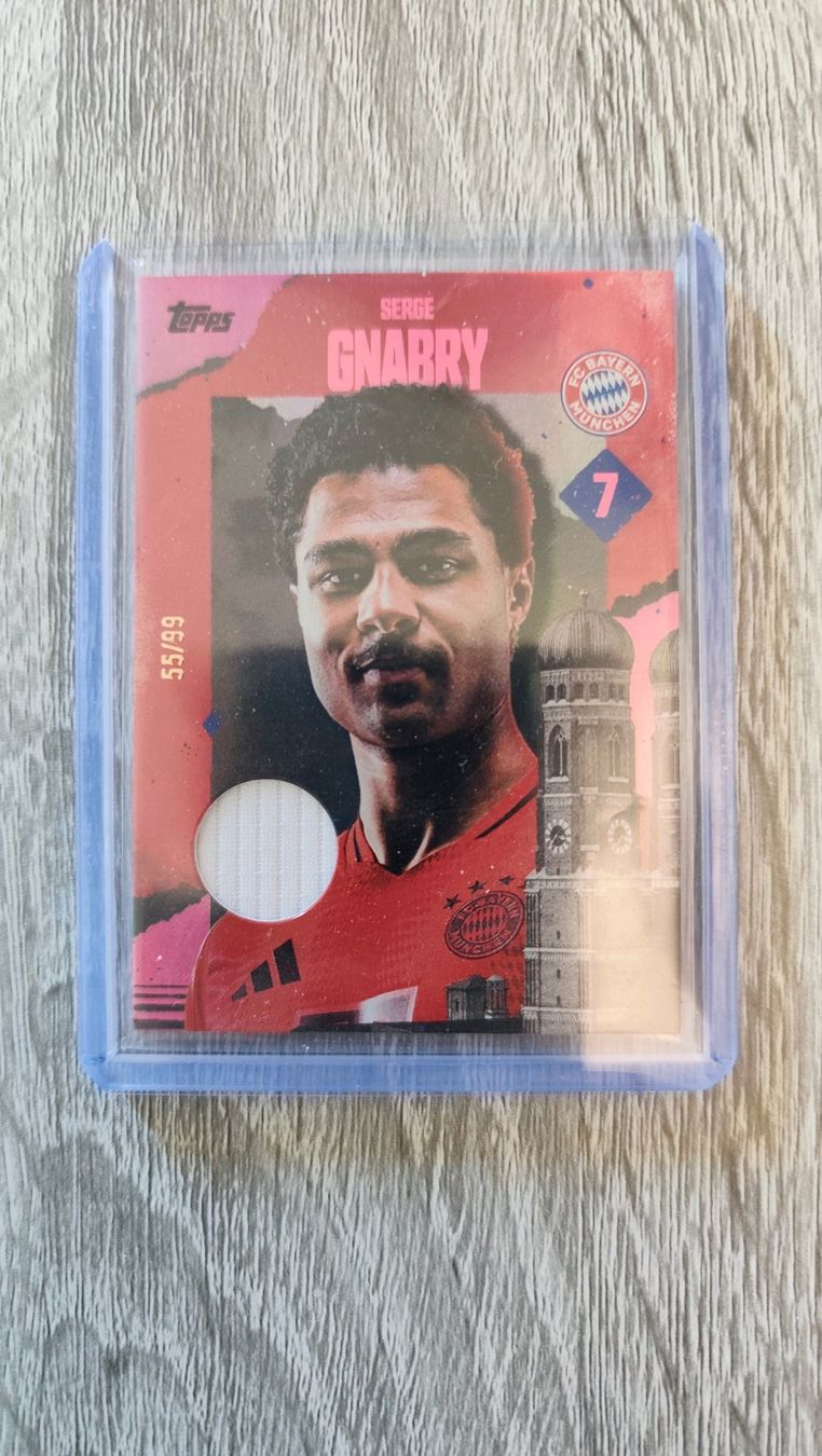 Topps Carte collezionabili: Topps Bayern Set 24/25 Serge Gnabry /99 mit Patch – Usato da St. Gallen venduto da RudyundFloydCards