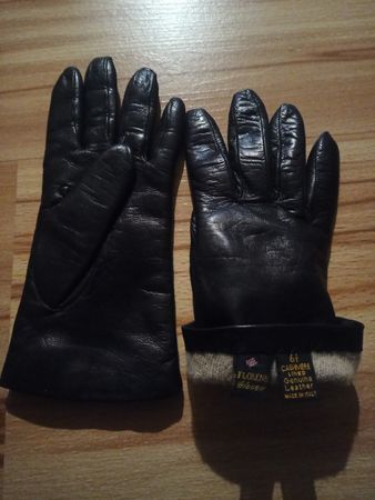 Lederhandschuhe Florens Cashmere gr.61/2