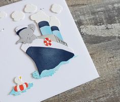 Neues Stanzschablonen-Set Schiff mit Tierli