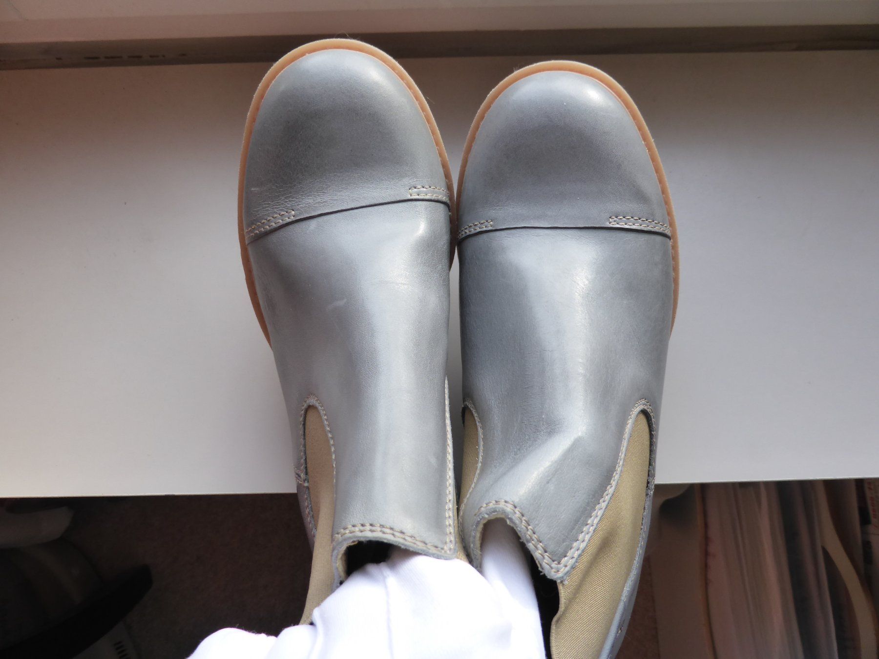 Scarpe da donna: TEN POINTS LEDER STIEFELETTE HELLBLAU-GRAU - FABRIKNEU GR 38 – Nuovo e nell'imballaggio originale da Reinach AG venduto da pussi100 3