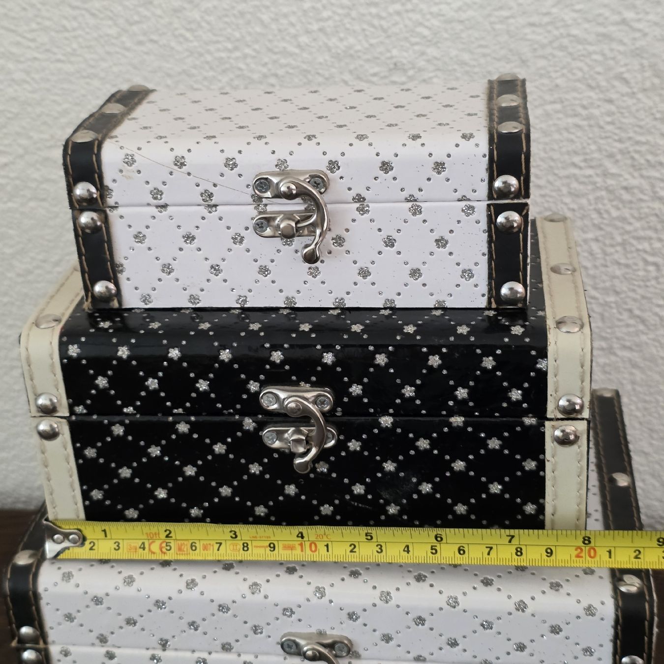 Casse di trasporto: 3er Set Schmuckkistchen Deko-Boxen Schatullen – Usato da Rheinsulz venduto da Gilea 5