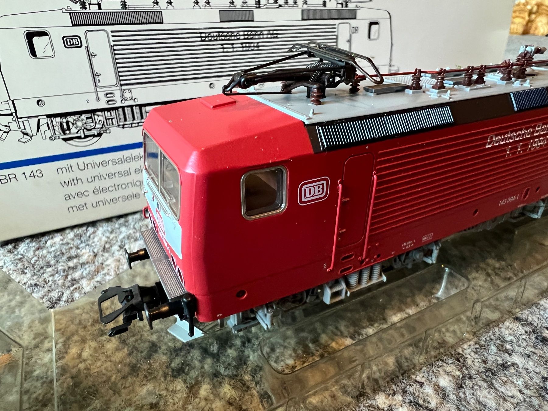 Märklin Modelleisenbahnen: Märklin 83443 BR143 DB 1.1.1994 Delta Digital – Neu (gemäss Beschreibung) aus Sion von noe_b5w8 2