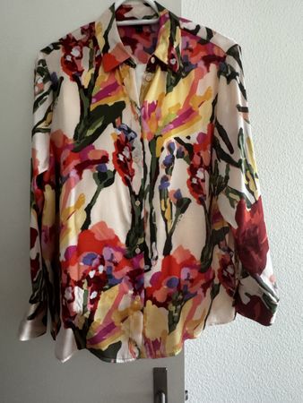 Damenbluse floral mehrfarbig Grösse 40
