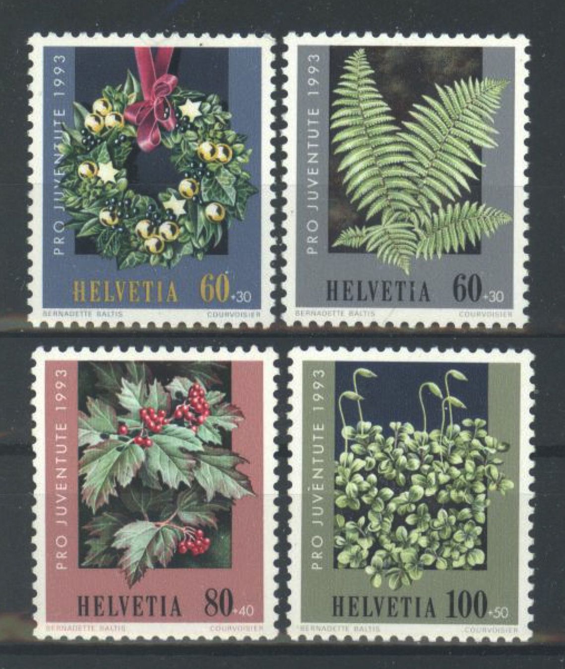 Alle Briefmarken: 1993, Pro Juventute, postfrisch ** – Gebraucht aus Willisau von Vollstempel