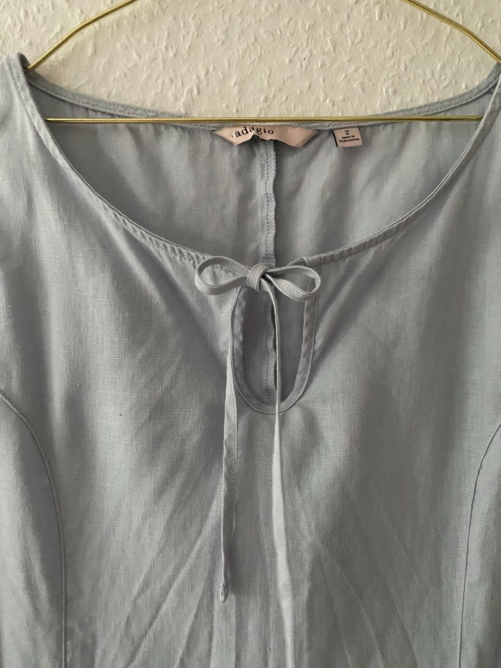Vestiti: hellblaues Leinenkleid in Gr. M (38) – Usato da Stetten SH venduto da bijoux18 3