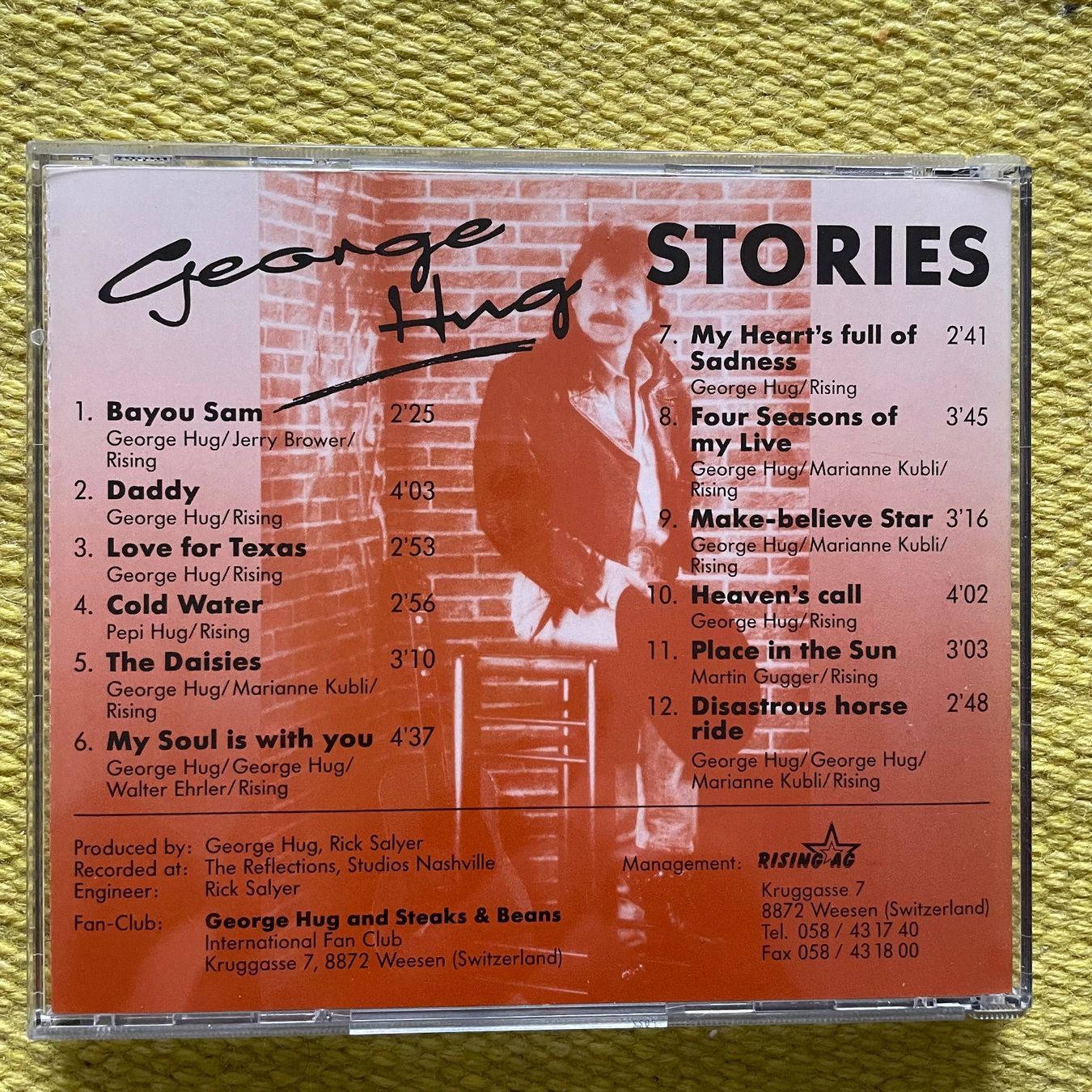 CD: GEORGE HUG-MIT UNTERSCHRIFT STORIES – Usato da Rorschacherberg venduto da CD-Roli 1