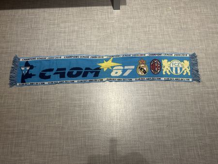 Schal FC Zürich Real Madrid AC Milano OM 2009/2010