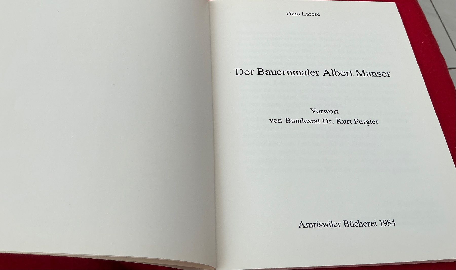 Libri: Albert Manser Bauernmaler Buch - Dino Larese – Usato da Crans-Montana venduto da plainemorte 1