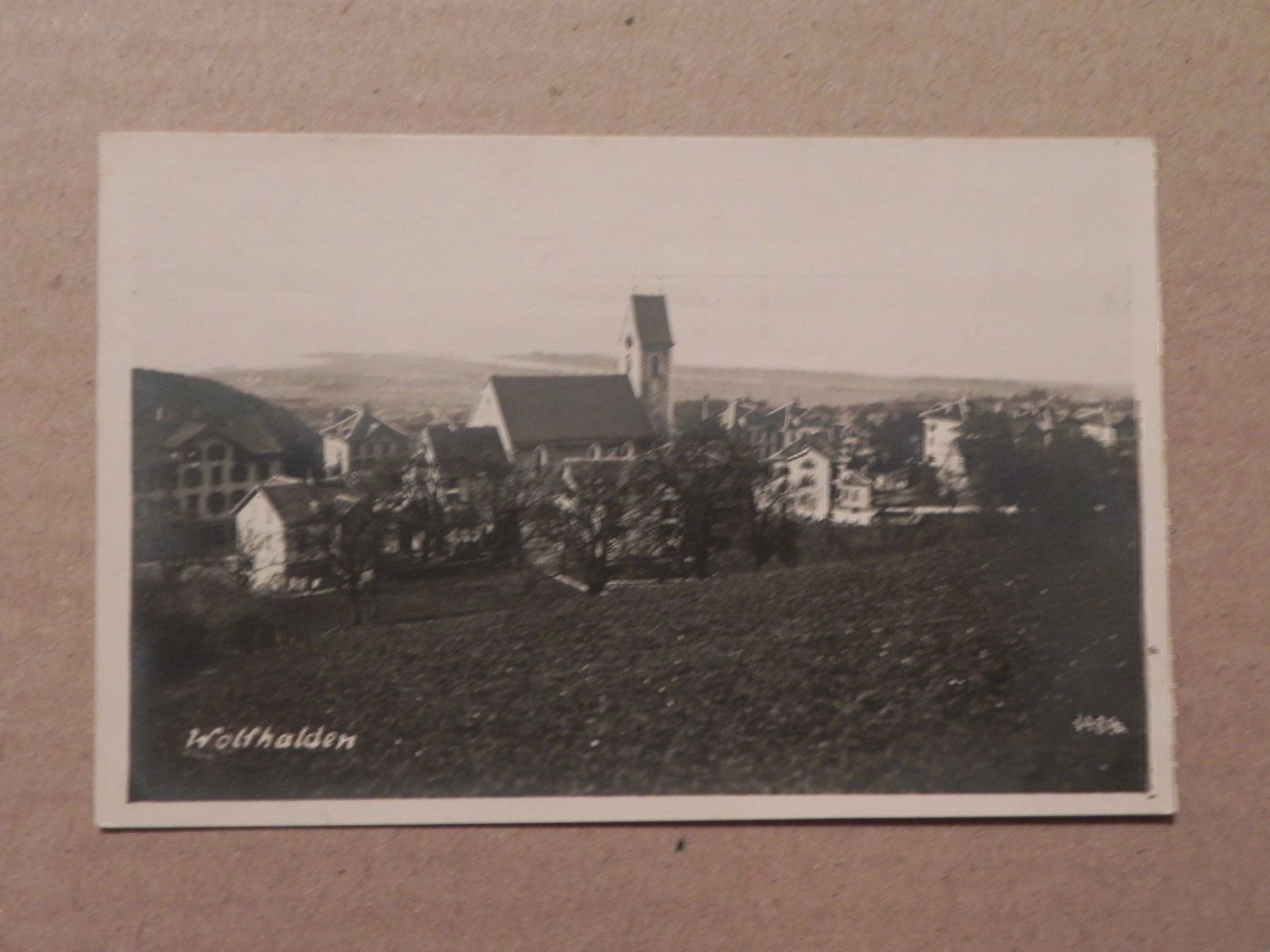 Cartoline postali: Ansichtskarte Wolfhalden Appenzell 1927 – Usato da Siebnen venduto da krimsie