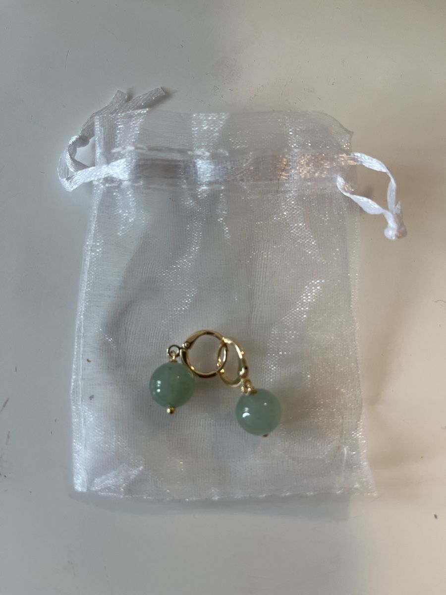 Ohrringe & -stecker: Aventurin Ohrringe Gold – Neu und originalverpackt aus Dietikon von na_129