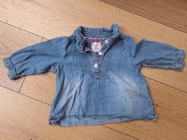 Hübsche Jeansbluse für Mädchen, Grösse 68