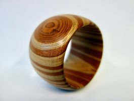 Armreif aus Holz Holzarmreif Armband Ring Bracelet en bois