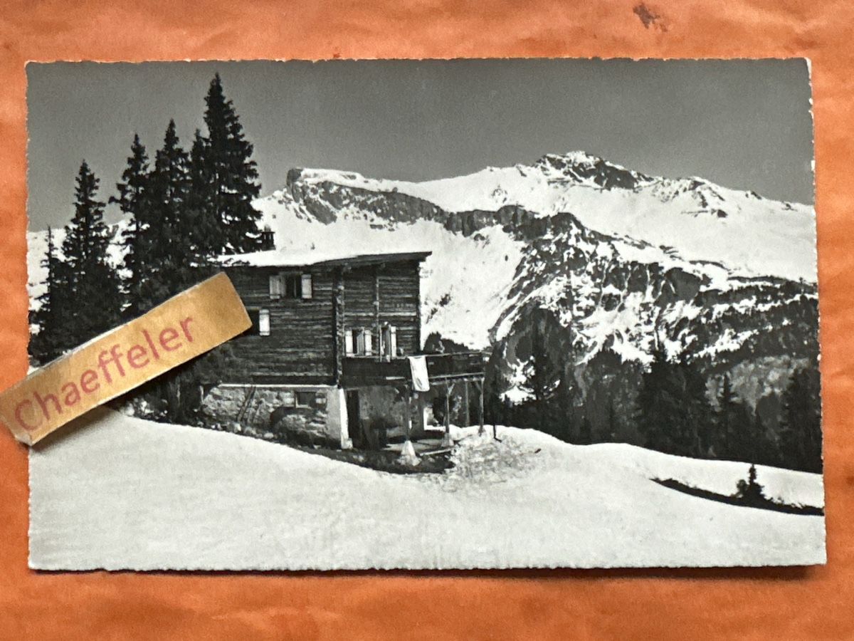 Cartoline postali: Alte Ansichtskarte Durannahuette, Conters,Kanton, Graubuende – Usato da Zürich venduto da Chaeffeler