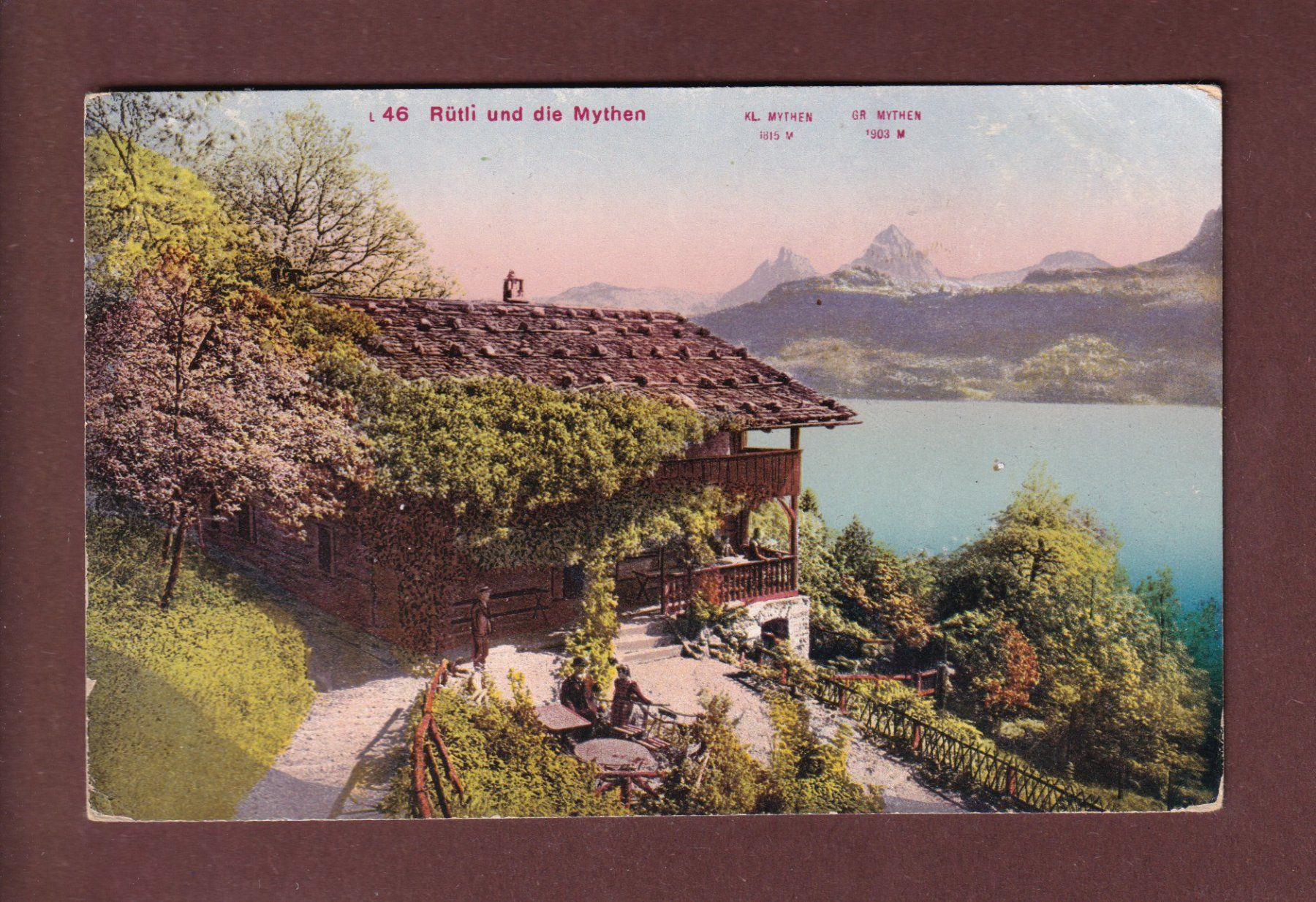 Cartoline postali: RÜTLI und Mythen - 1911 – Usato da Pully venduto da nicecards-shop