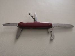 Taschenmesser, INOX Offiziersmesser, Sackmesser, rot,