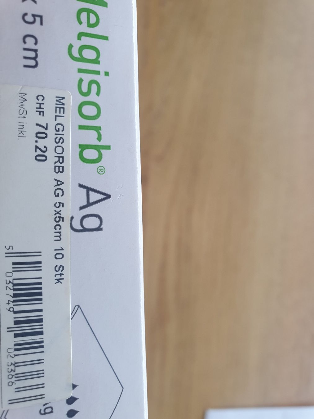 Kit di pronto soccorso: Melgisorb Ag Verband 5x5 cm Neu – Nuovo (secondo la descrizione) da Moosseedorf venduto da Sonnenschein.. 2