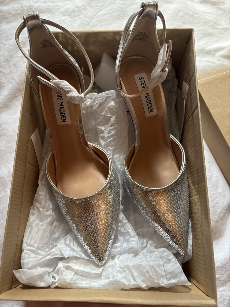 Steve Madden Scarpe da donna: Silver sequin pumps Steve Madden size 37 new – Nuovo e nell'imballaggio originale da Estavayer-le-Lac venduto da mcha 2
