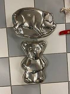 Teglie da forno: Ferkel- und Teddybär-Kuchenformen – Nuovo (secondo la descrizione) da Rapperswil SG venduto da watsup99