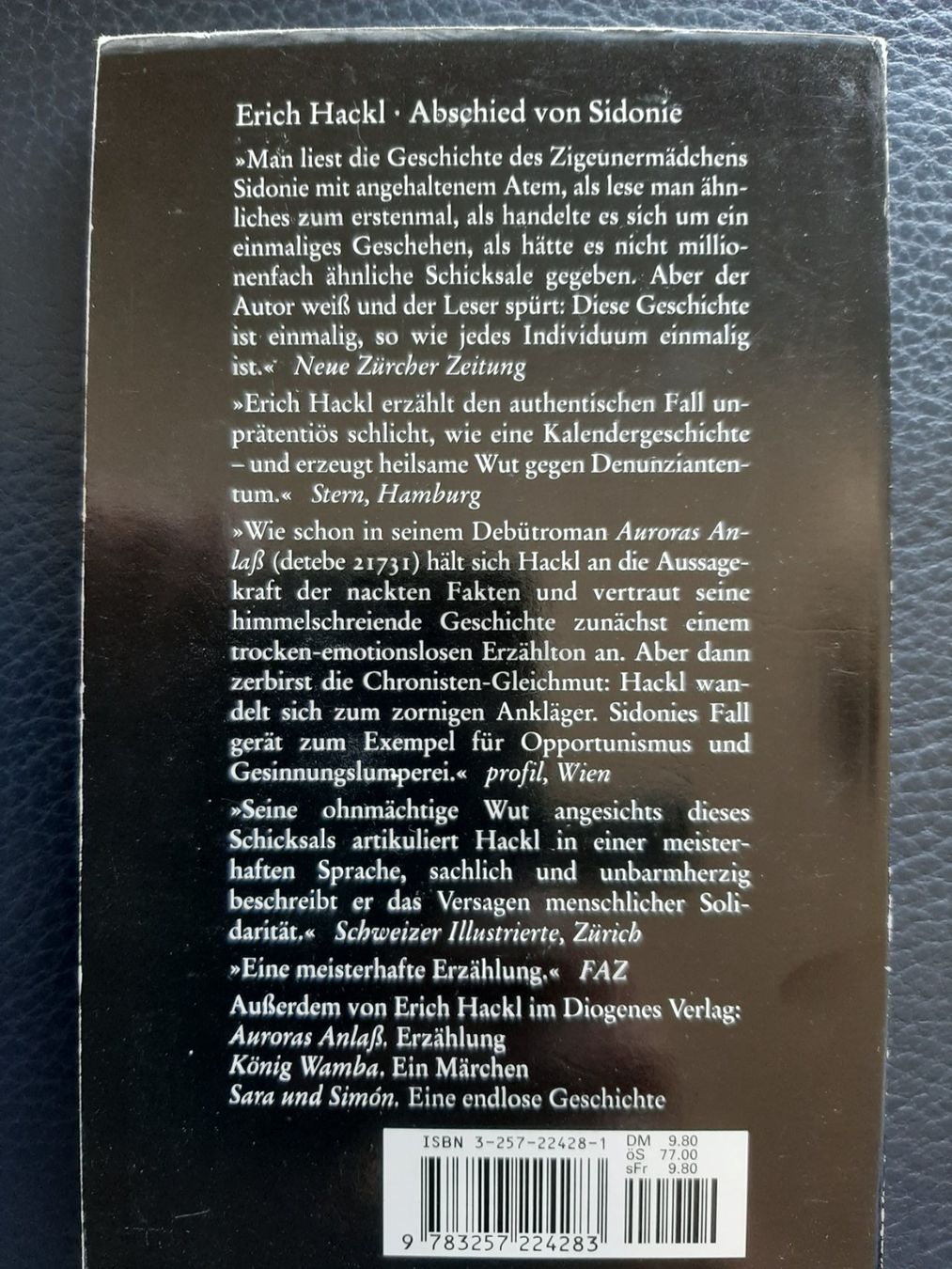 Libri: Abschied von Sidonie-Erich Hackl – Usato da Wünnewil venduto da Bear78 1