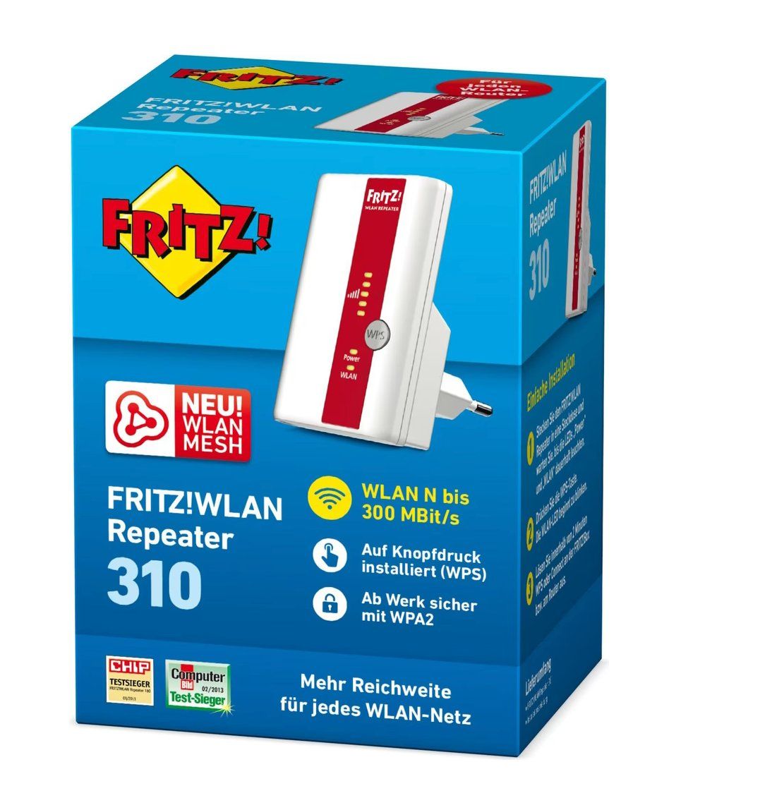 Avm WiFi: FRITZ! WLAN Repeater 310 Neu – Nuovo e nell'imballaggio originale da Wildegg venduto da Swiss.Olympia