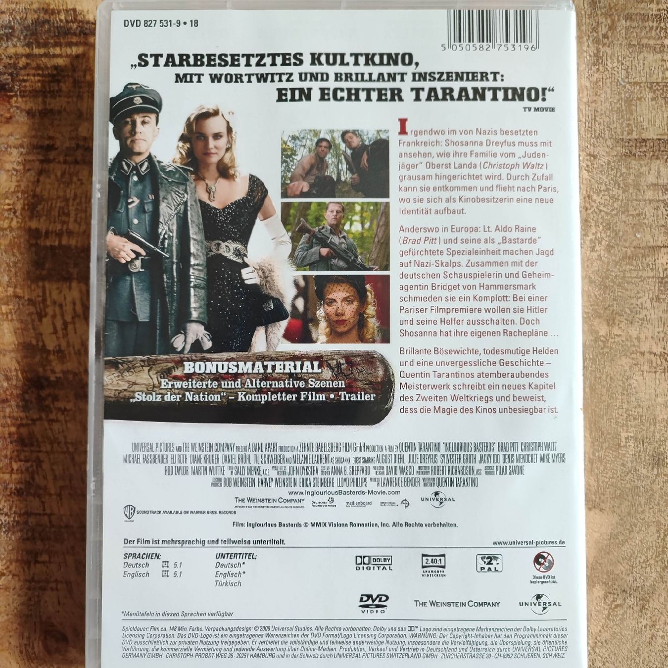 Tutti i DVDs: Inglourious Basterds DVD – Usato da Dübendorf venduto da kb86_MOVIE 1