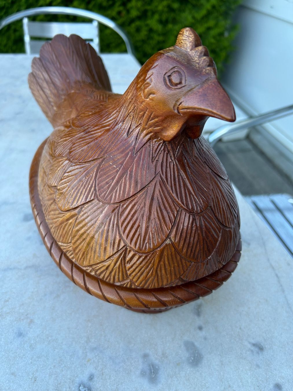 Statuette: Huhn Holzschnitzerei – Usato da Geroldswil venduto da BluesOne 6