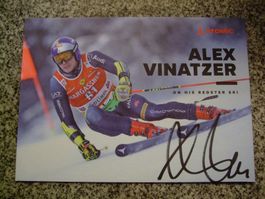 ALEX VINATZER (ITA) SKISTAR  HANDSIGNIERT AK !