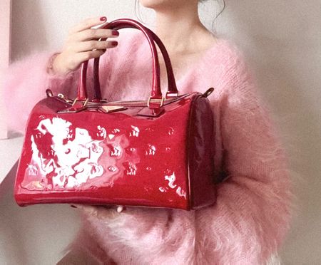Wunderschöne rote Maison Mollerus Tasche