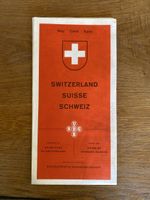 Schweiz Landkarte SBG Union Bank gebraucht