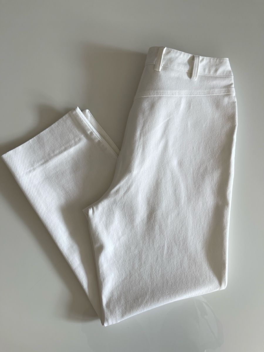 Globus Pantaloni: GLOBUS ESSENTIALS Hose Gr. 38 / Weiss – Usato da Zürich venduto da Recode.Fashion 5