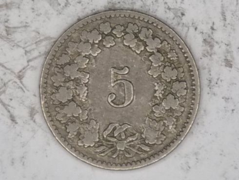 Alle Münzen: 5 rappen 1903 – Gebraucht aus Bure von chap981 1