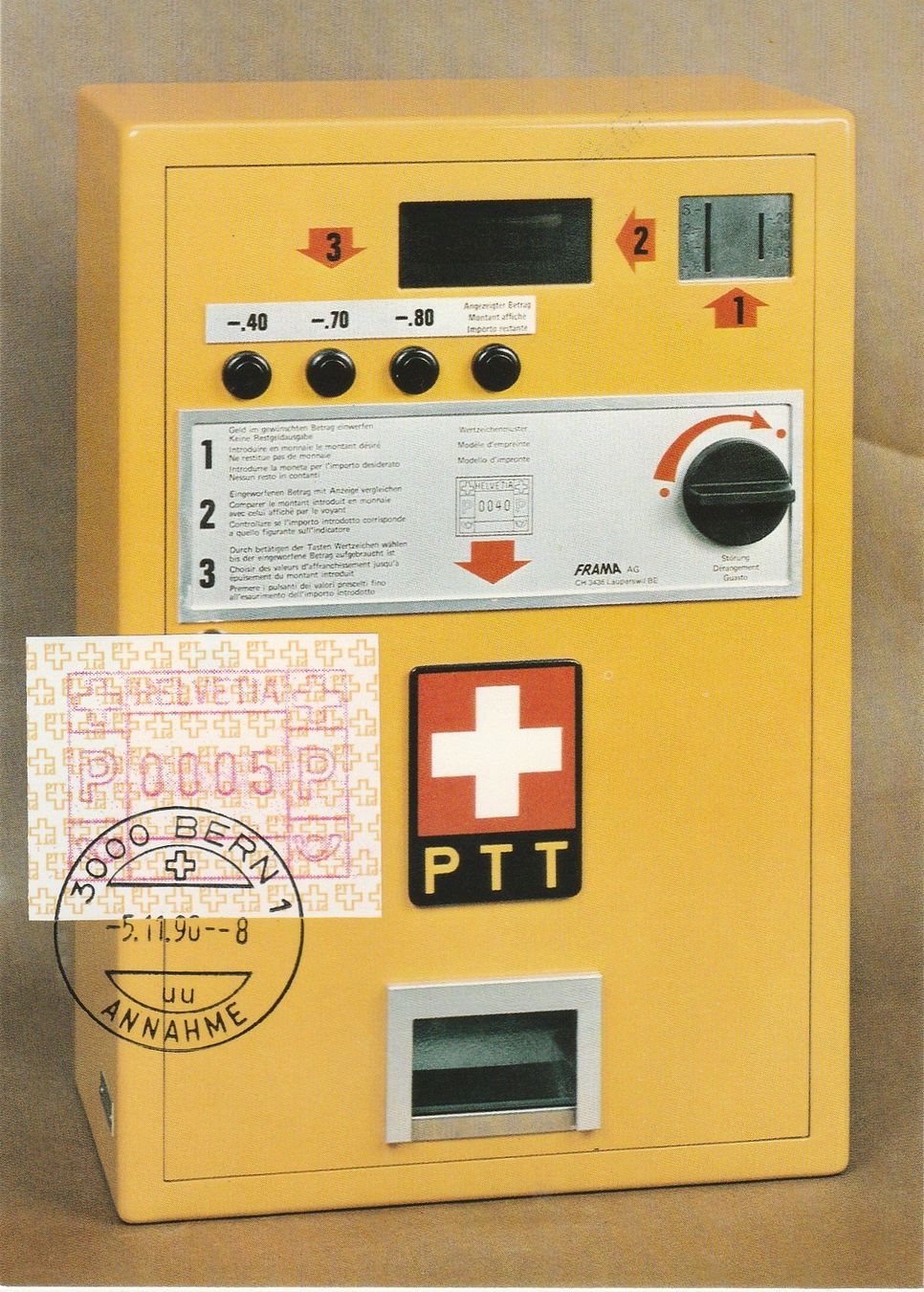 Tutti i francobolli: ATM Nr. 8A Maximumkarte – Usato da Oberglatt ZH venduto da Wiedmi6