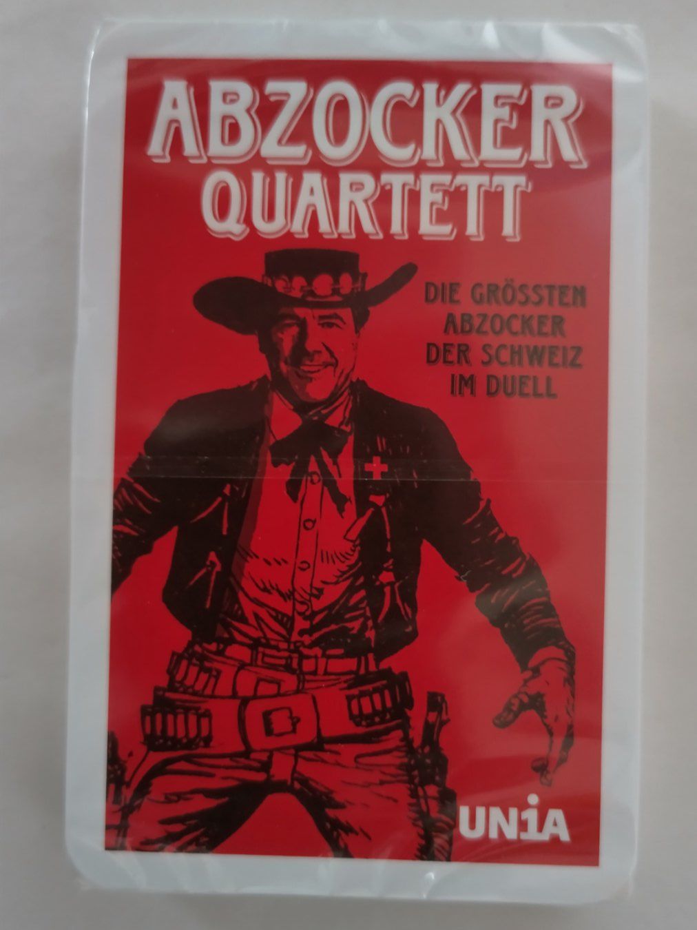 Giochi: UNIA - Abzocker Quartett / neu mit 32 Karten ab Fr. 6.- – Nuovo e nell'imballaggio originale da Bellach venduto da JingleJerry