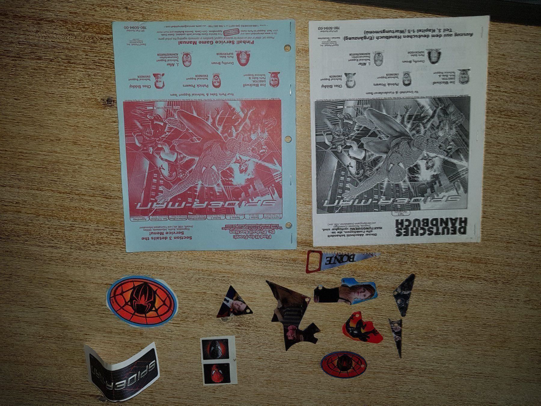 Flipperkästen: Manuels + goodies flipper spider-man – Gebraucht aus St-Imier von fmx666