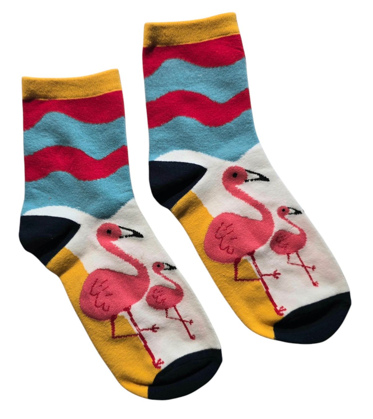 Calze: Socken Flamingos – Nuovo e nell'imballaggio originale da Zürich venduto da amysmith