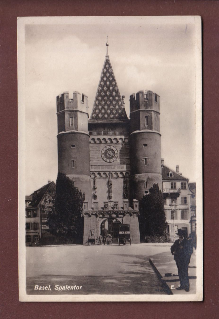 Ansichtskarten: BASEL - Spalentor – Gebraucht aus Pully von nicecards
